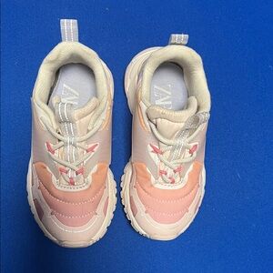 Zara Kids Sneakers in Pink and Cream